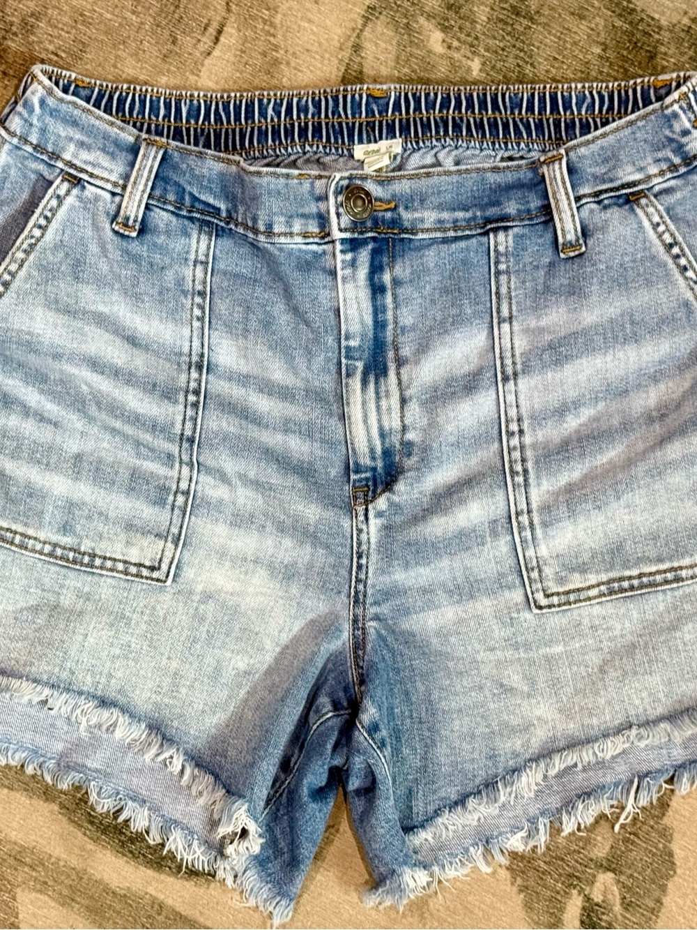 aerie Light Blue Denim Jean Shorts - Picture 2 of 4
